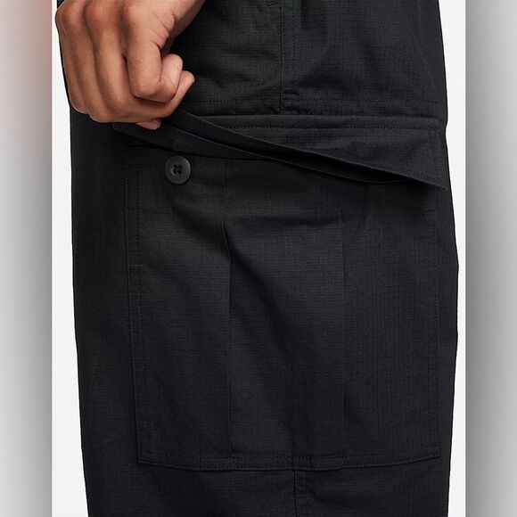 NIKE SB Kearny Skate Cargo Pants Black Straight Leg Loose Fit - Picture 5 of 15